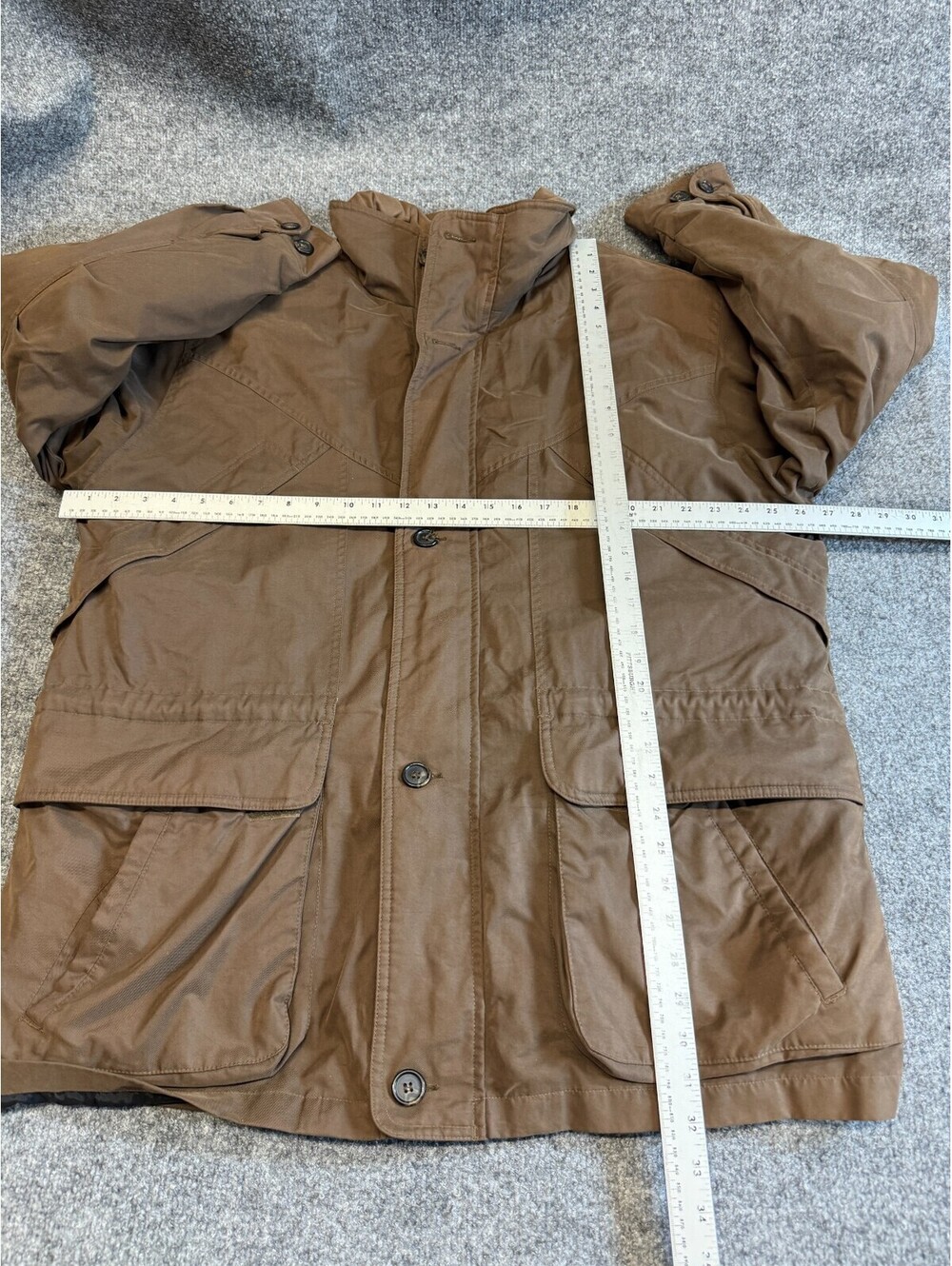 Roundtree & Yorke Outdoors Men's Jacket  Size Large Brown Lined Full Zip Jacket